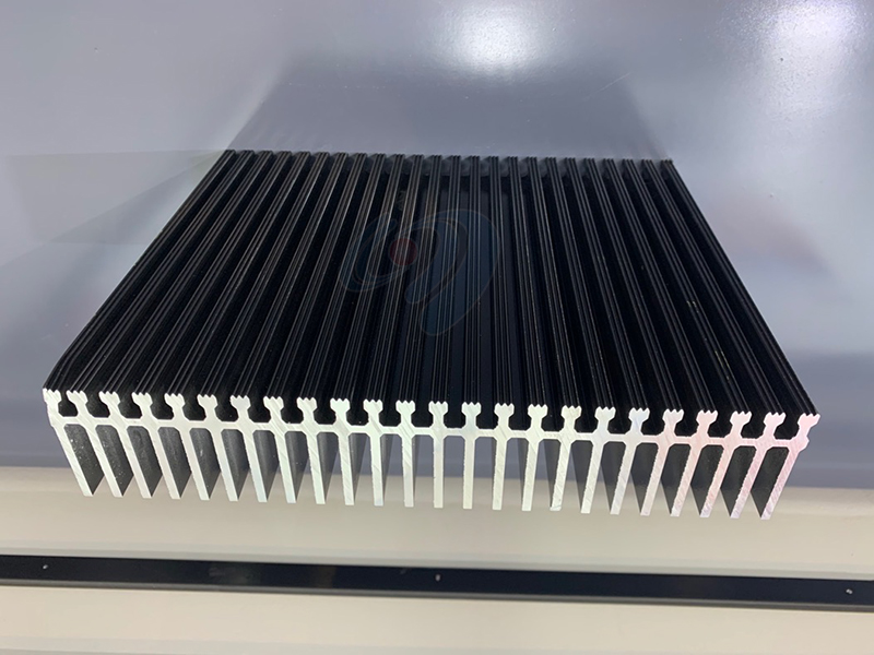 black aluminum extrusion profile heat sink