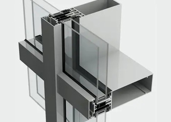 glazed aluminum curtain walls