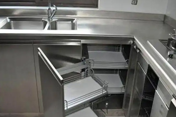 stainless steel kitchen cabinet