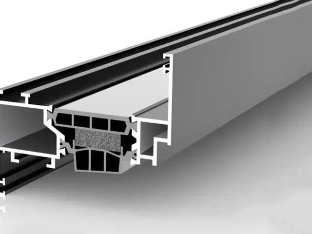 China thermally broken aluminium door and window